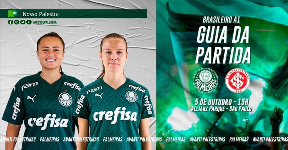 Palmeiras x Internacional: onde assistir, arbitragem e escalação