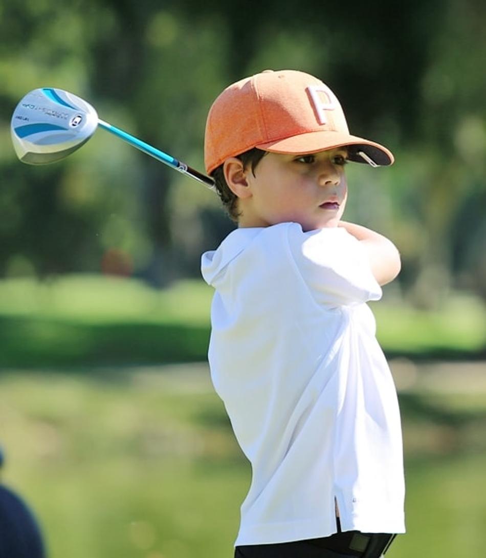 Revelado no Campo Olímpico de Golfe, garoto de 7 anos já se destaca