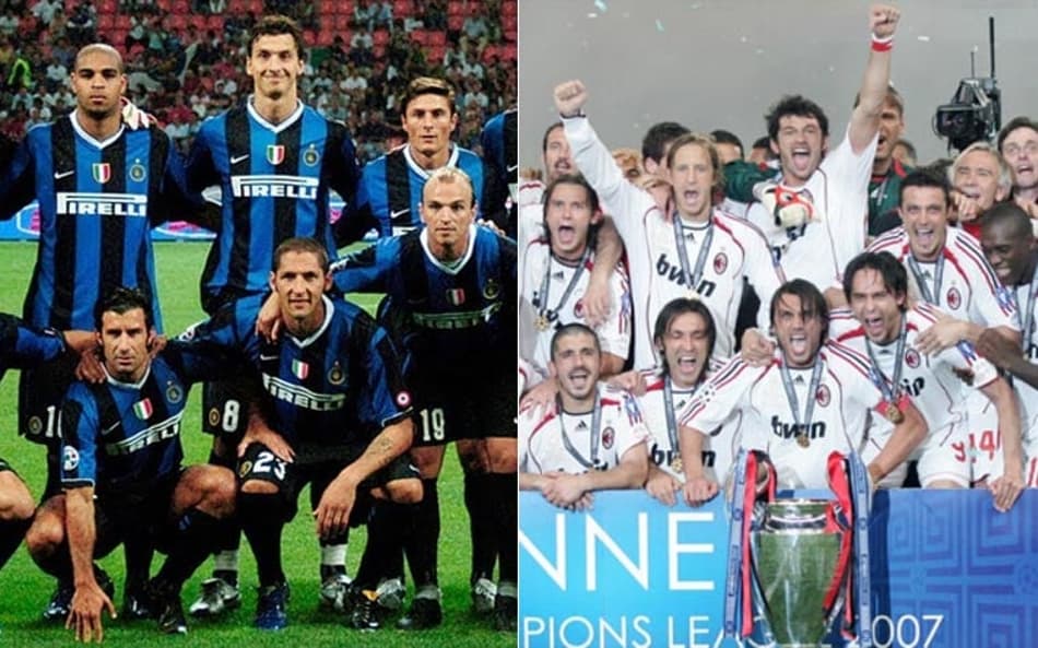 Dérbi de Milão! Qual foi o melhor time: Milan de 2007 ou Internazionale de 2010? Vote!