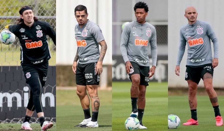Montagem - Cássio, Fagner, Gil e Fábio Santos
