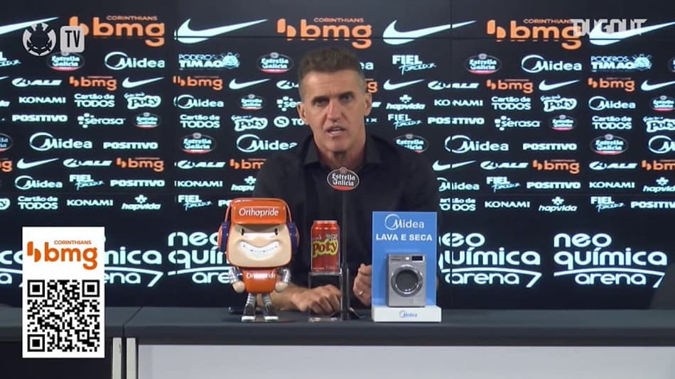 Mancini aponta problema do Corinthians em casa: ‘A bola não pode queimar no pé do jogador’