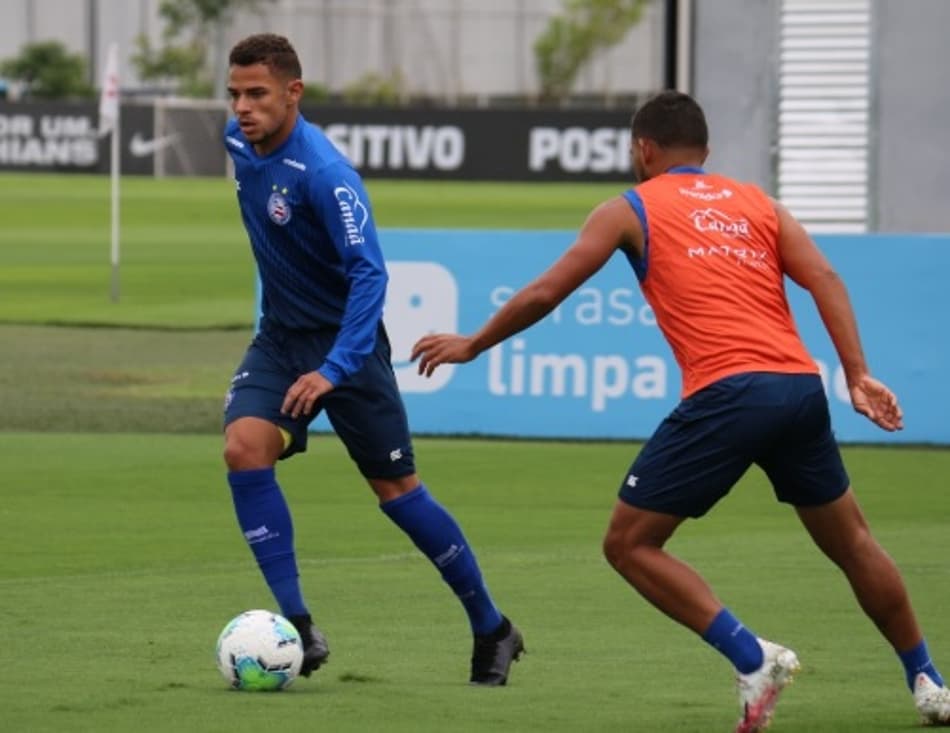 Bahia realiza último treino antes de encarar o Santos
