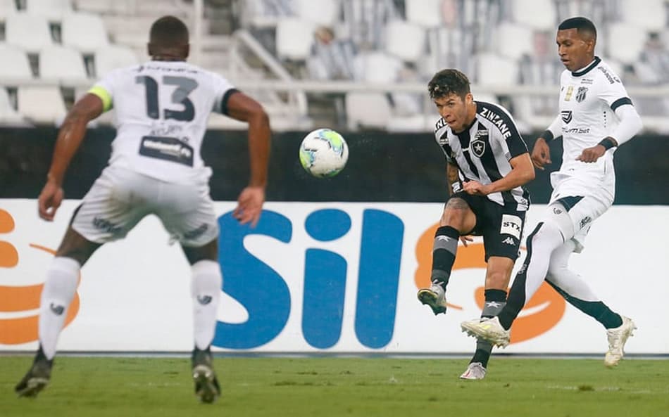 VÍDEO: os gols do empate entre Botafogo e Ceará pelo Brasileirão