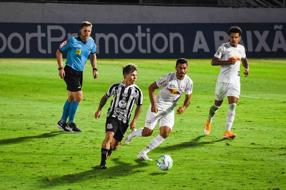 ATUAÇÕES: Soteldo é o melhor do Santos em empate contra o RB Bragantino