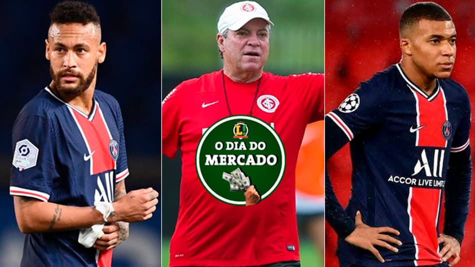 Exigências de Neymar, negociação com Mbappé e Abel Braga no Inter! Veja o Dia do Mercado