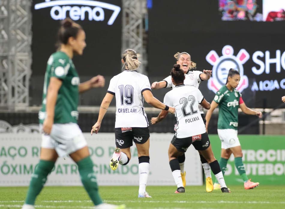 VÍDEO: Veja os gols da vitória do Corinthians sobre o Palmeiras na semifinal do Brasileirão Feminino
