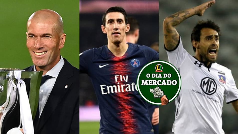 Di María insatisfeito no PSG, futuro de Zidane, novo clube de Valdivia… Veja o Dia do Mercado!