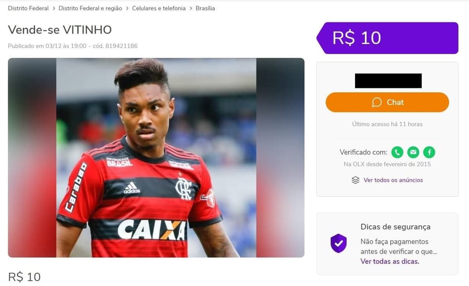 Vitinho entrou em lista: relembre jogadores que já foram 'colocados à venda' na internet