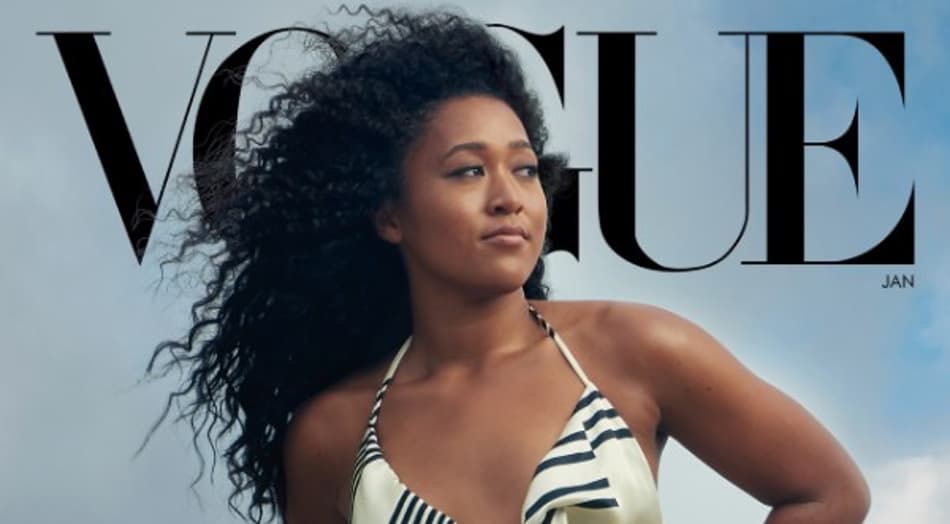 Naomi Osaka na capa da 1ª Vogue de 2021