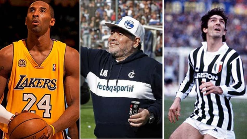 Retrospectiva-2020: Kobe Bryant, Maradona, Paolo Rossi… Veja pessoas ligadas ao esporte que morreram