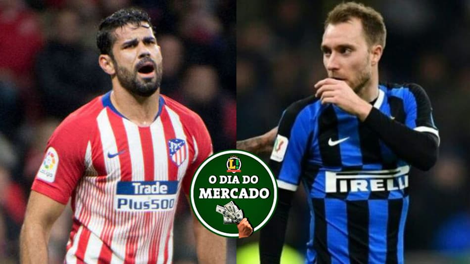 Diego Costa a caminho da Inglaterra, Eriksen prestes a decidir o seu futuro e muito mais… O Dia do Mercado