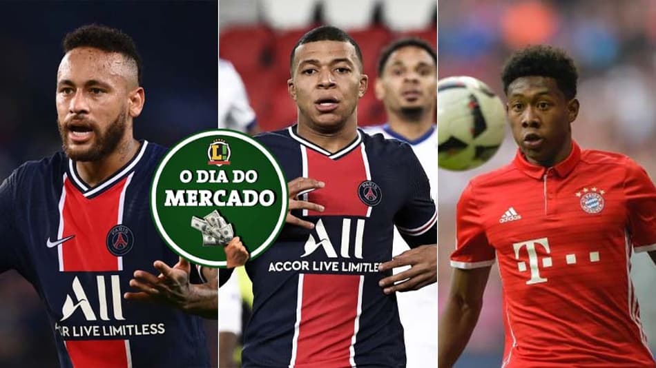 Neymar e Mbappé em negociação com o PSG e zagueiro perto do Real Madrid… Veja o Dia do Mercado