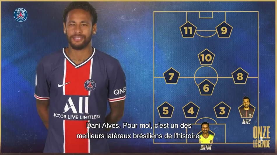 Neymar escala o seu melhor PSG de todos os tempos; veja o time montado por ele