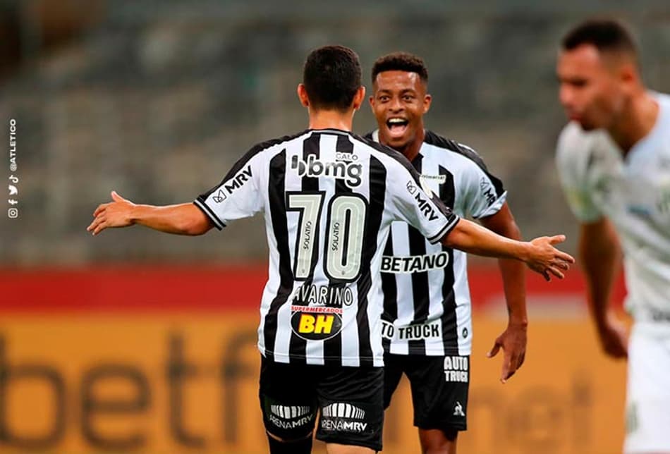 Com dois gols de Savarino, Atlético-MG vence reservas do Santos