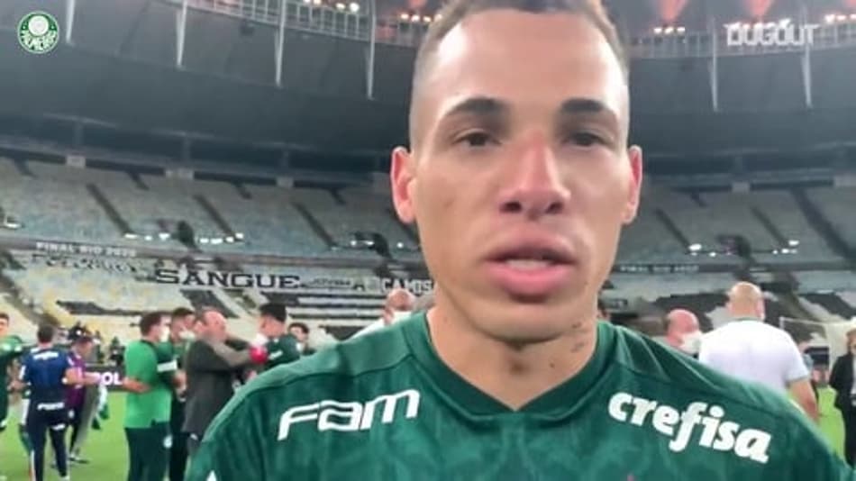 VÍDEO: Autor do gol do título do Palmeiras, Breno Lopes agradece ao técnico Abel Ferreira