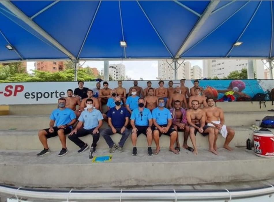 Seleção de polo aquático em São Paulo (Foto: Divulgação/CBDA)