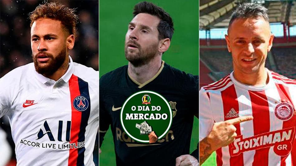 Neymar perto de renovação com o PSG, Rafinha livre no mercado e futuro de Messi no Barcelona! Veja o Dia do Mercado