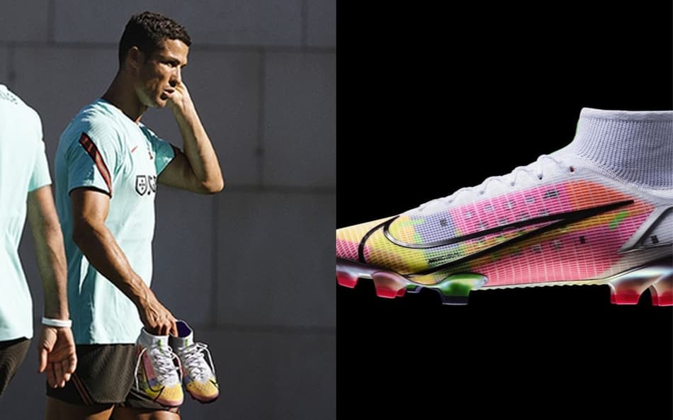 Cristiano Ronaldo ganha chuteira inspirada em placa-mãe de computador. Veja fotos!