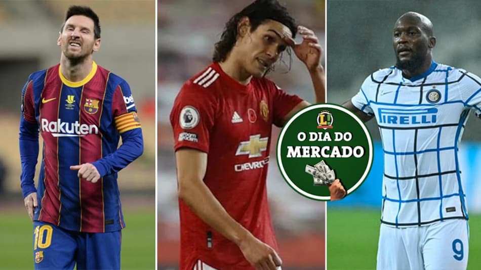 Manchester City sonha com Messi, Cavani pode pintar na América do Sul, PSG entra na briga por atacante… Veja o Dia do Mercado