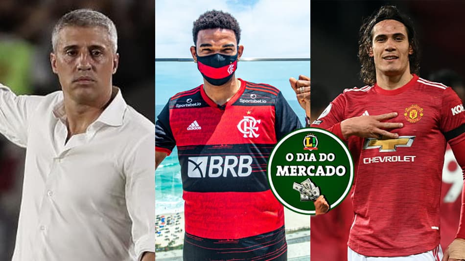 São Paulo fecha com novo técnico, primeiro reforço do Flamengo, Cavani pode deixar o United… Veja o Dia do Mercado