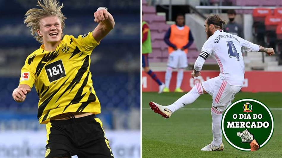 Haaland cobiçado por técnico de gigante, Sergio Ramos pode mudar os planos… Veja o Dia do Mercado