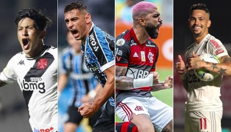 Veja quem foram os maiores artilheiros do futebol brasileiro na temporada