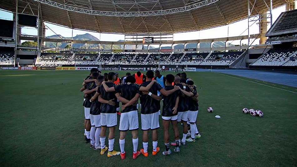 Botafogo x Boavista - Elenco reunido