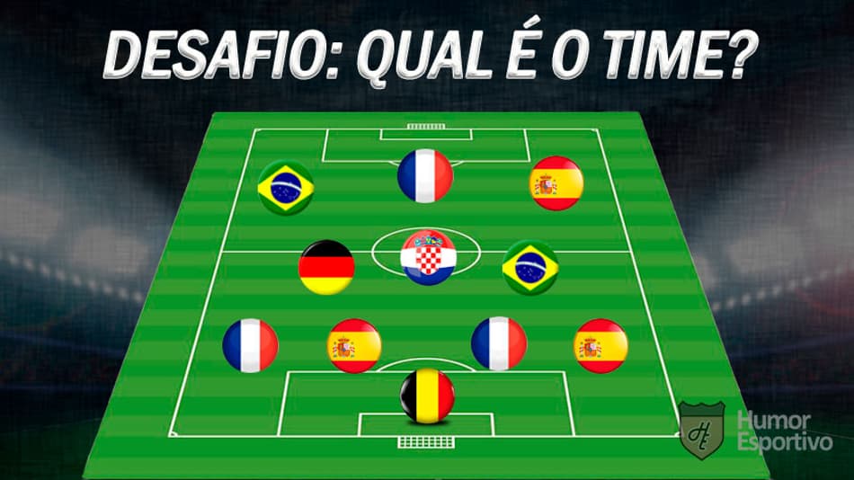 Desafio: Você consegue acertar quais são os clubes pela nacionalidade dos jogadores?