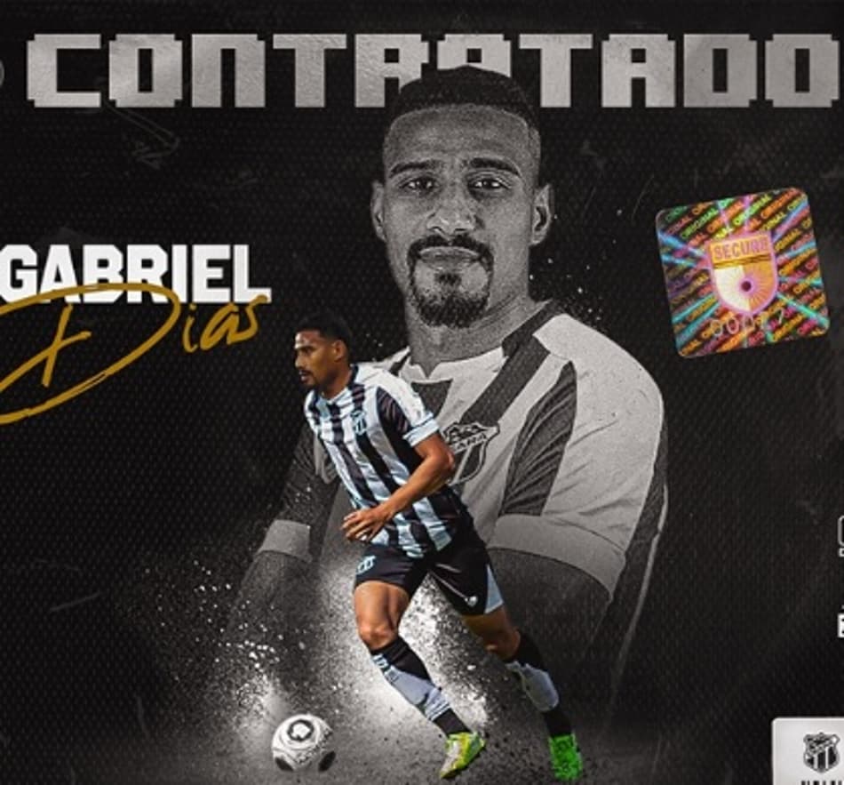 Ex-Fortaleza, Gabriel Dias é anunciado pelo Ceará