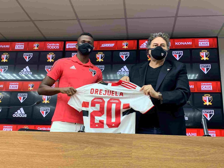 Orejuela é apresentado no São Paulo: ‘Estava ansioso por chegar aqui’