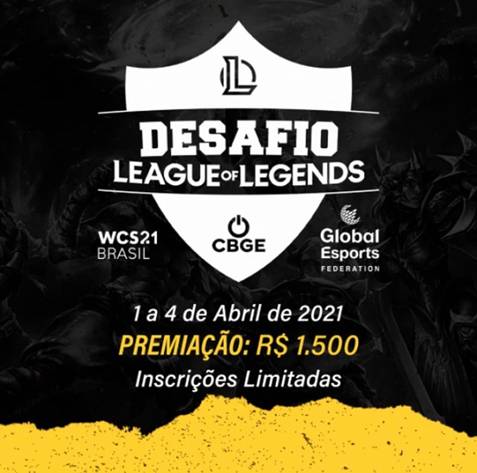 Global Esports Federation e CBGE promovem Desafio League of Legends da World Connected Series