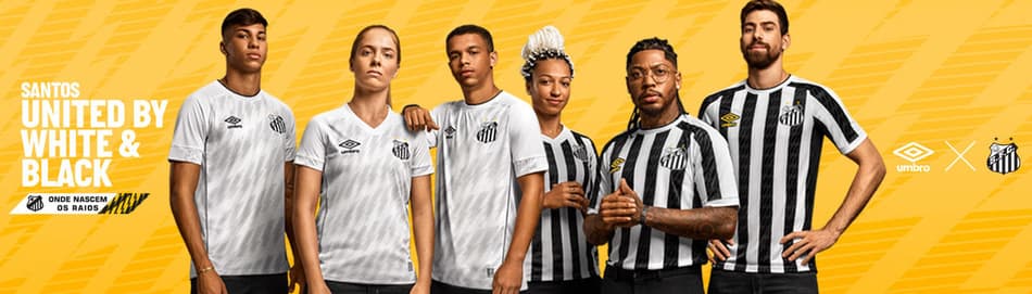 Santos lança novas camisas 1 e 2; uniformes fazem homenagem a ‘raios’. Veja fotos!