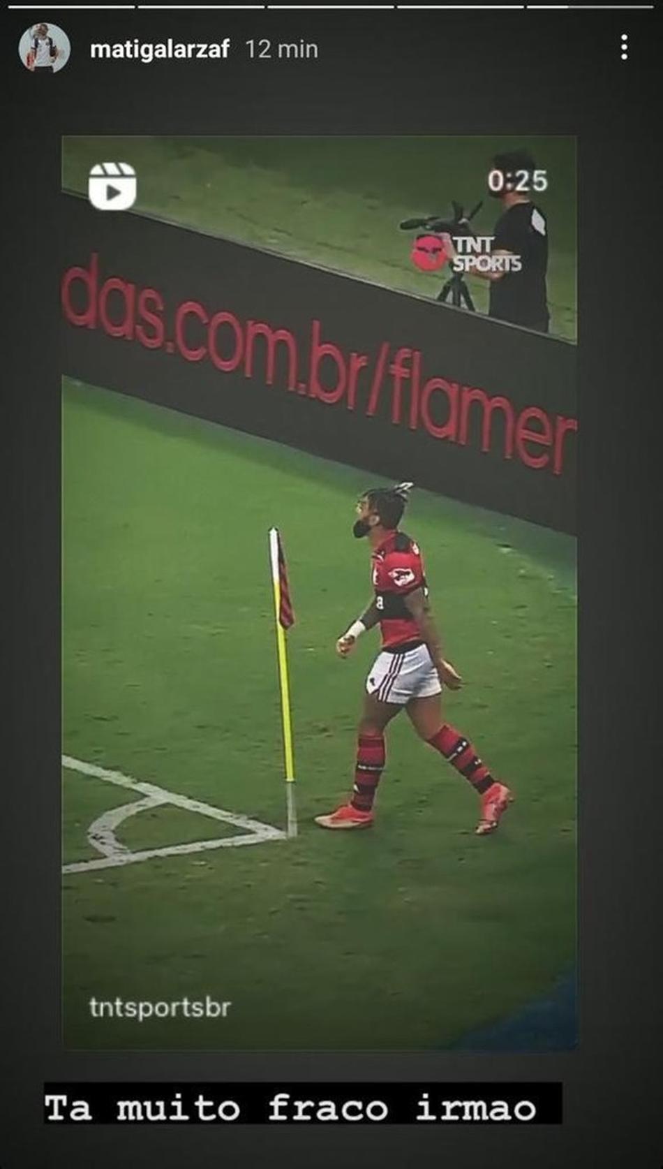 Na internet, volante do Vasco cutuca Gabigol após provocações em clássico com Flamengo