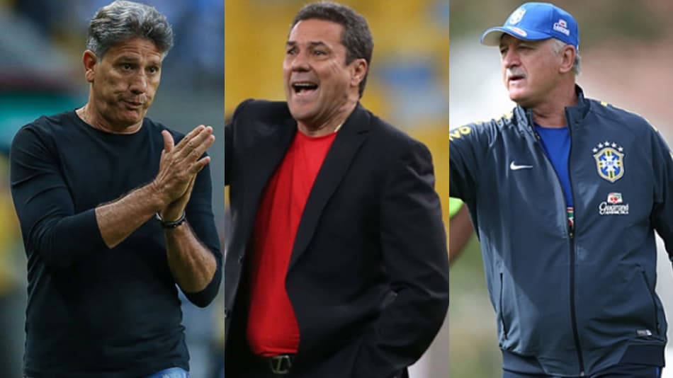 Renato Gaúcho, Luxemburgo, Felipão… Veja 30 técnicos brasileiros sem clube