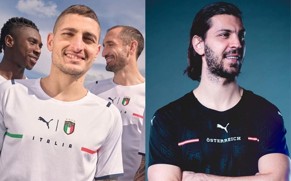 Você vai ficar chocado com as novas camisas de jogo de várias seleções da Europa; veja fotos
