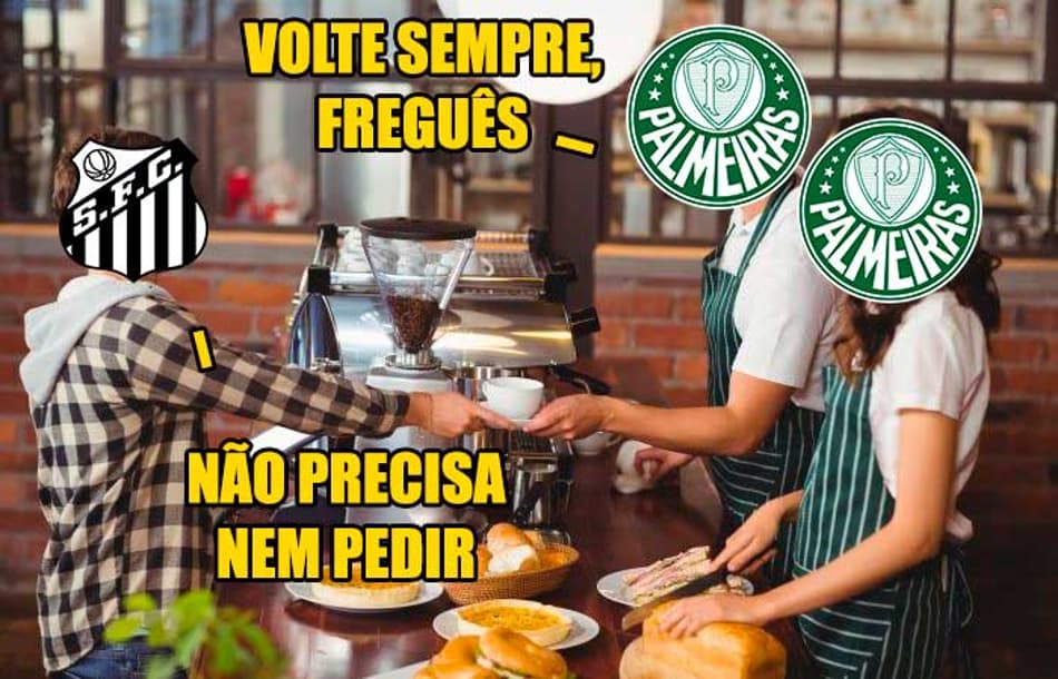 Virou freguesia? Palmeirenses tiram sarro do Santos após clássico; veja os memes