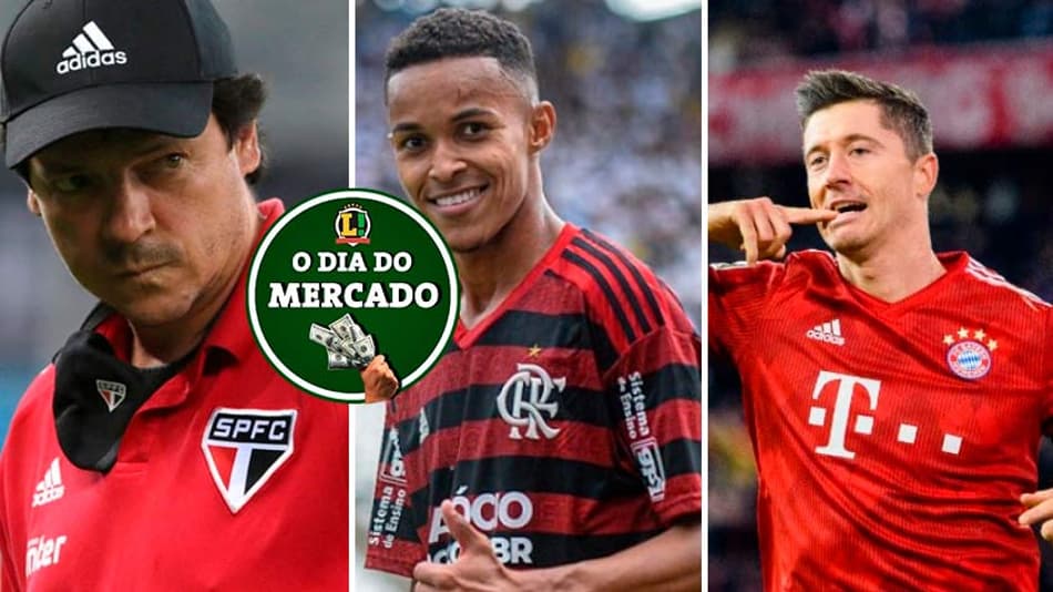 Santos contrata Diniz, joia do Flamengo de saída, dupla inglesa monitora Lewandowski… Veja o Dia do Mercado
