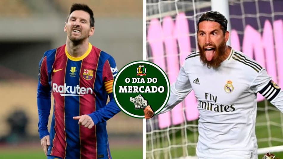 Messi perto de definir o seu futuro, clube abre as portas para Sergio Ramos… O Dia do Mercado