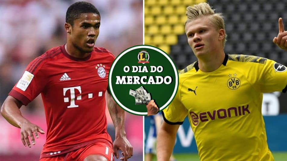 Douglas Costa perto de voltar ao Brasil, diretor do Bayern fala sobre contratação de Haaland… O Dia do Mercado
