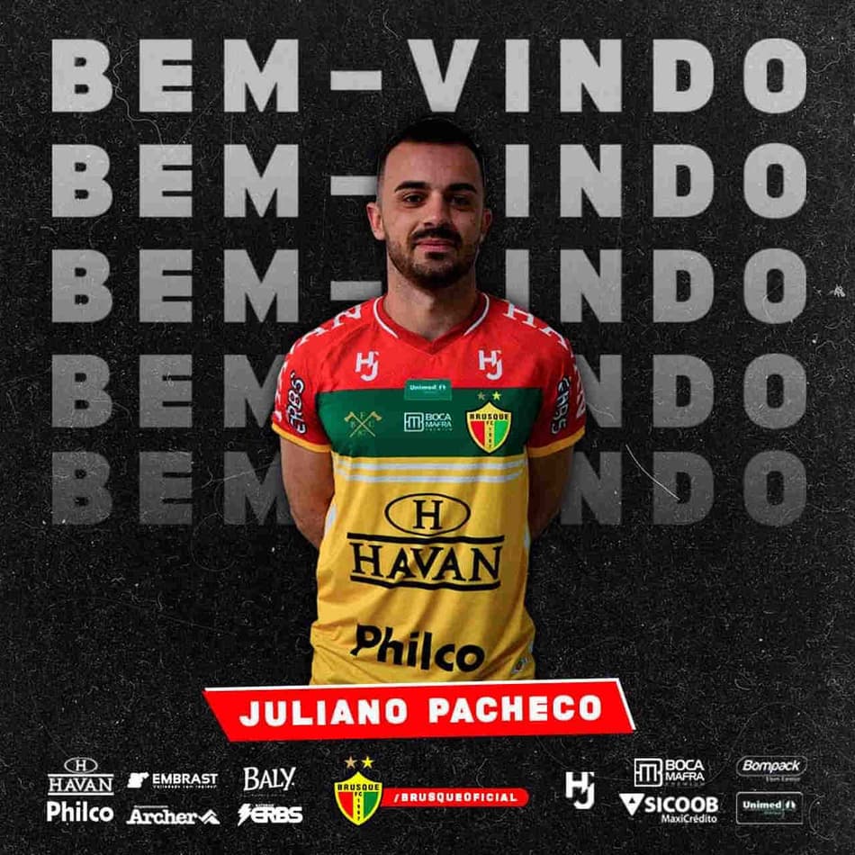 Juliano assina com o Brusque e quer grande ano no clube catarinense