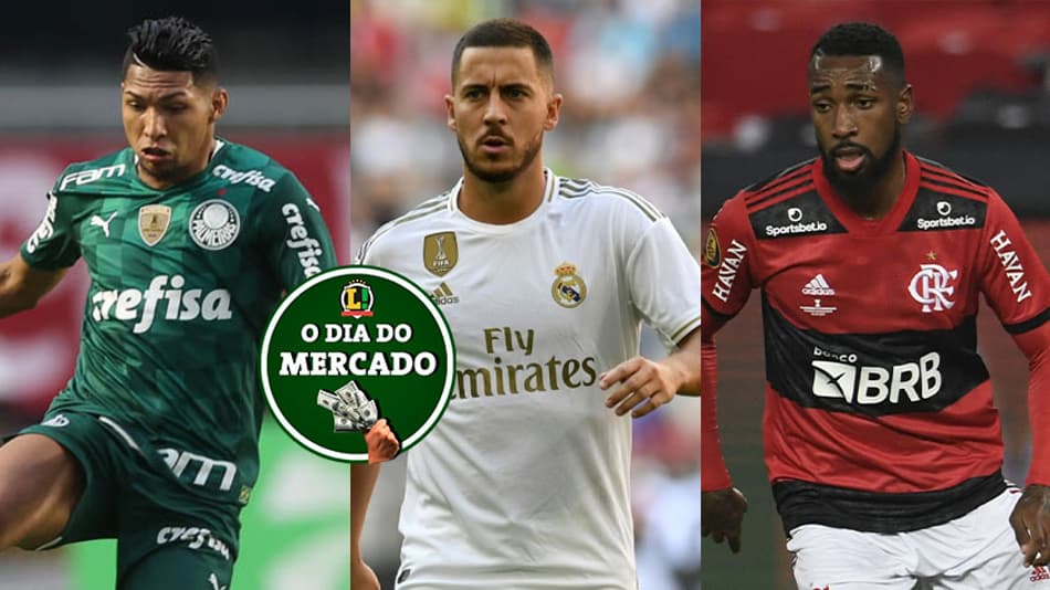 Rony responde Palmeiras sobre renovação, Olympique avança por Gerson, Hazard de saída… Veja o Dia do Mercado