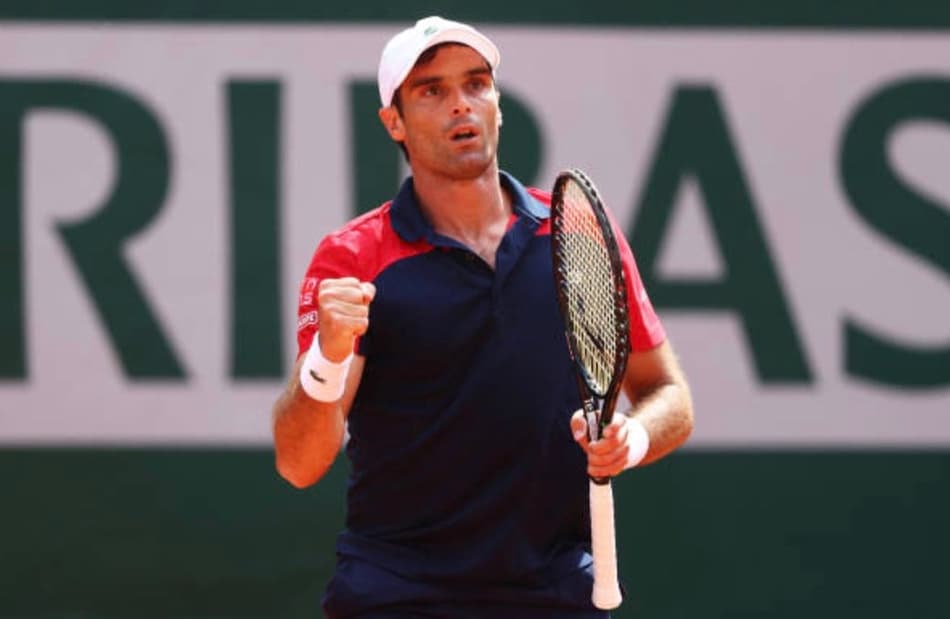 Pablo Andujar vibra em confronto contra Dominic Thiem