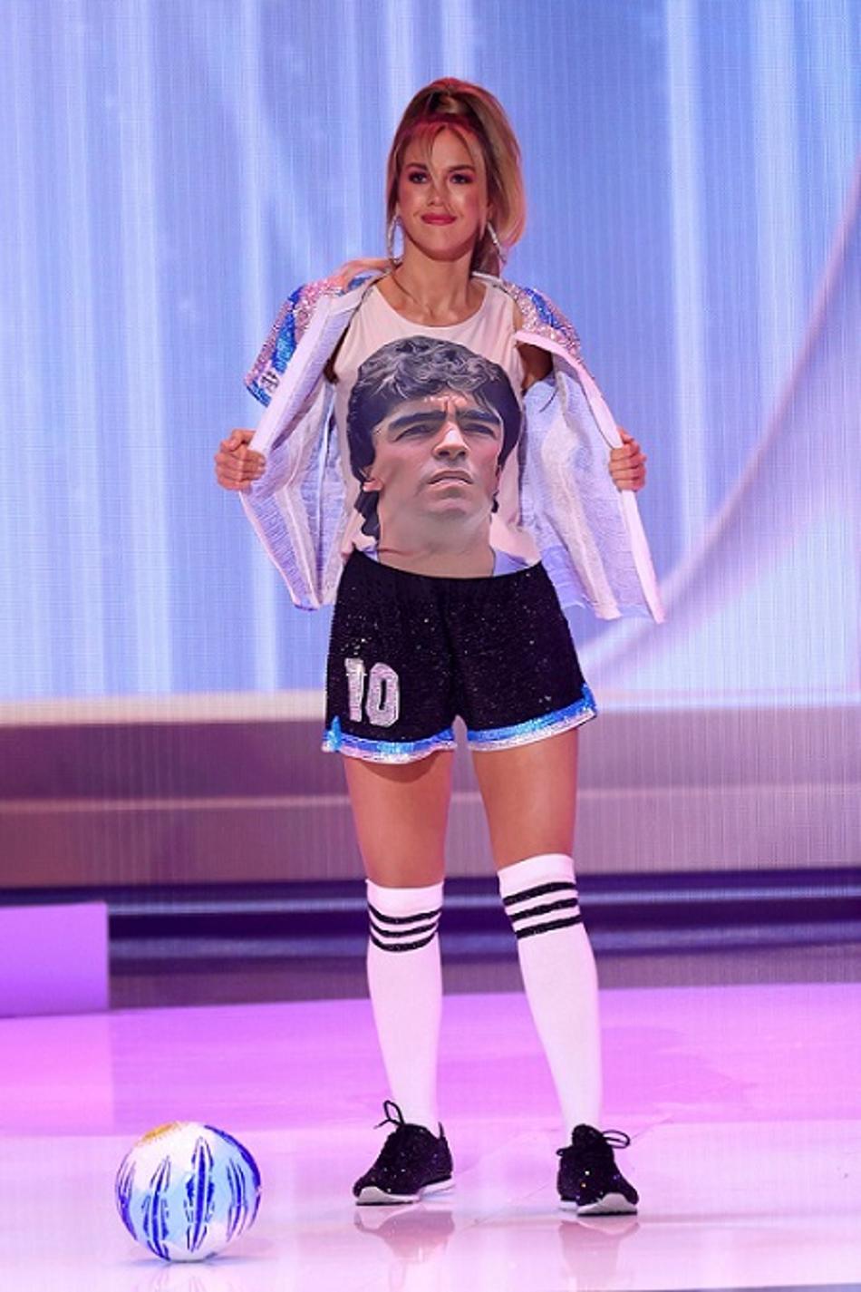 Polêmica! Representante da Argentina no Miss Universo é criticada por homenagear Maradona
