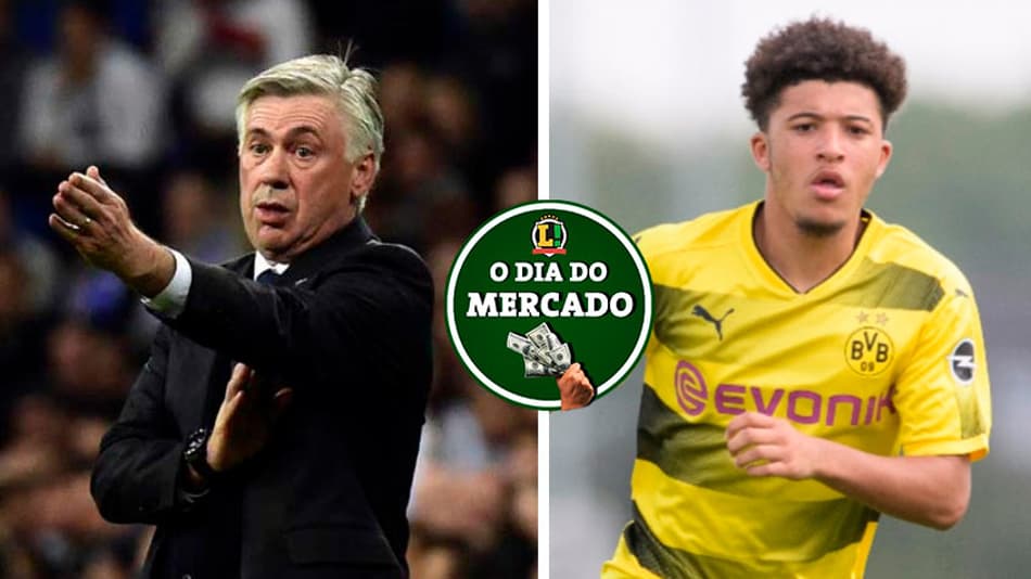 Ancelotti retorna ao Real Madrid, clube inglês entra na briga por Sancho… O Dia do Mercado