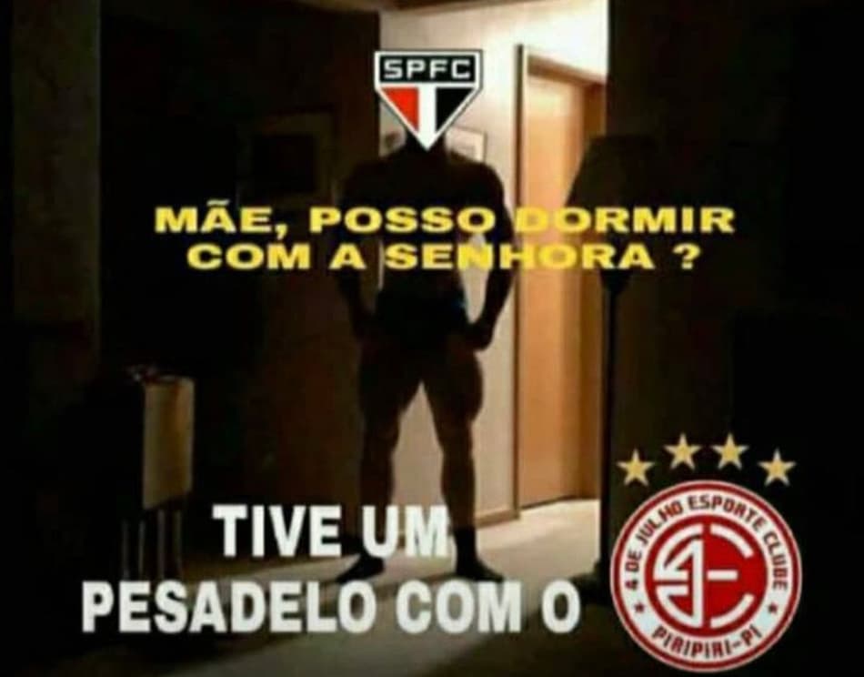 São Paulo é alvo de memes após derrota para o 4 de Julho pela Copa do Brasil