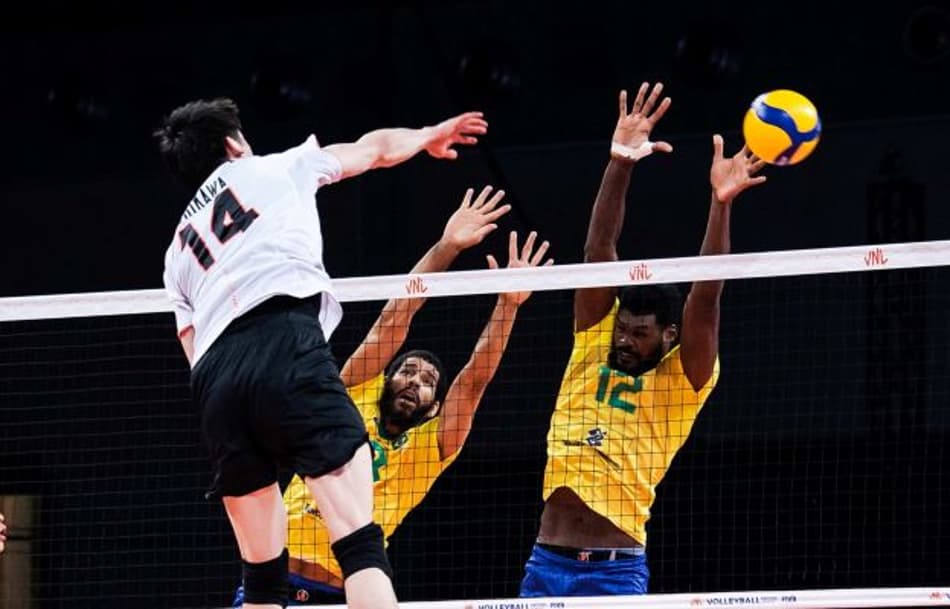 Brasil domina o Japão e se reabilita na Liga das Nações masculina