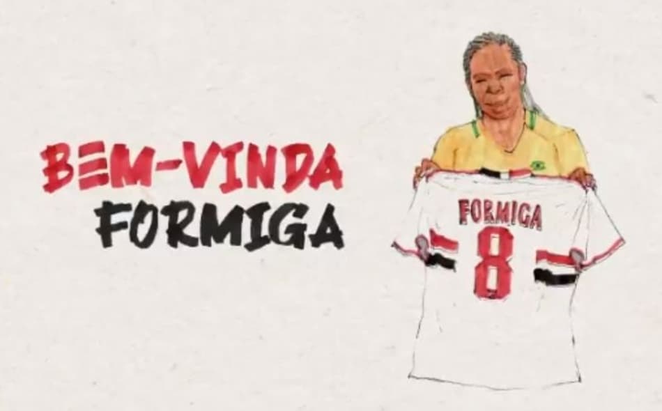 Em suas redes sociais, São Paulo anuncia a volta da volante Formiga
