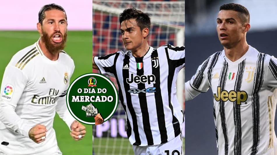 Clube espanhol se interessa em Sergio Ramos, Juventus escolhe entre Dybala e CR7… O Dia do Mercado