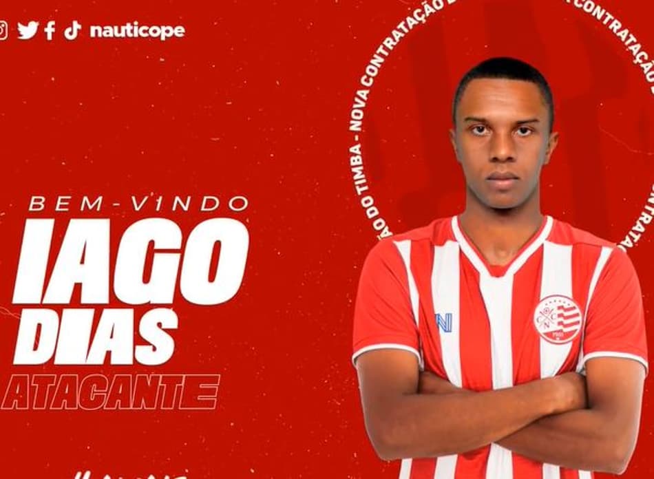 Náutico oficializa a chegada do atacante Iago Dias