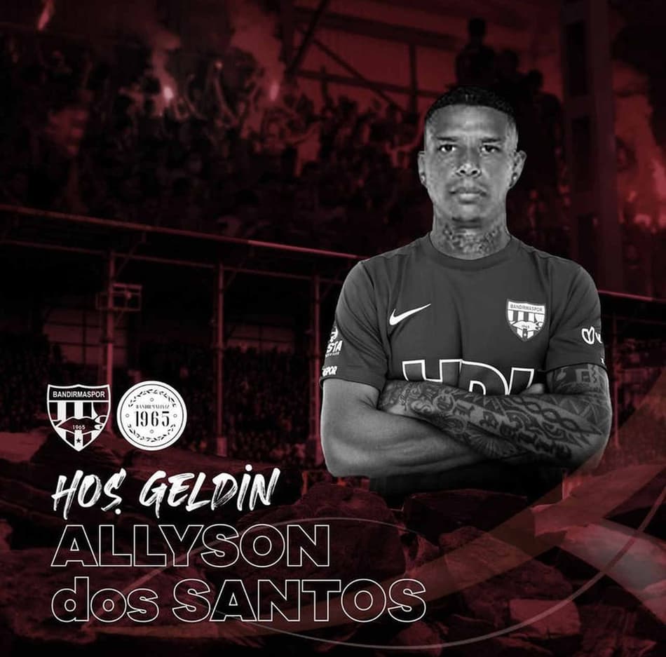 Allyson assina com o Bandirma e espera construir história no futebol turco